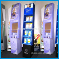 pop up retail floor display stand for shampoo facial cleanser bottles